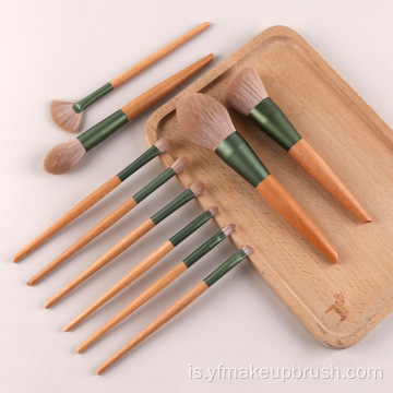 Grænn Radish Makeup Brush Setja Lipstick Brush Makeup